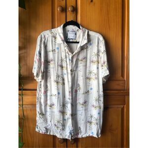 Denim & Flower Aloha Beach Men’s Shirt Size L